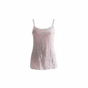 J. Jill lace trim camisole long length textured baby pink Ballet Core